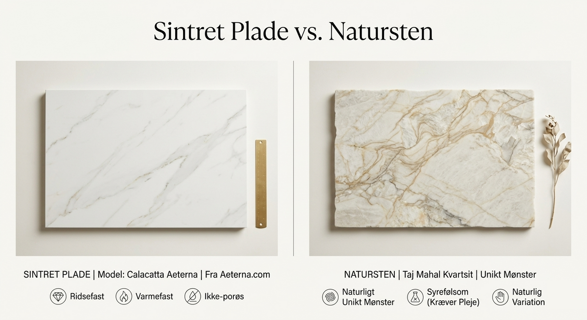Sintrede plader eller natursten: hvad skal du vælge til dit projekt?