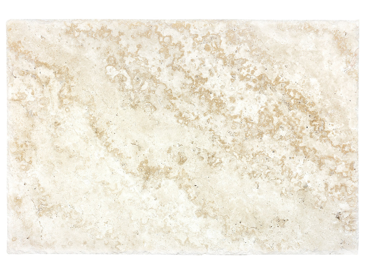 Ivory flise 40,6 x 61 cm, brushed & chiseled
