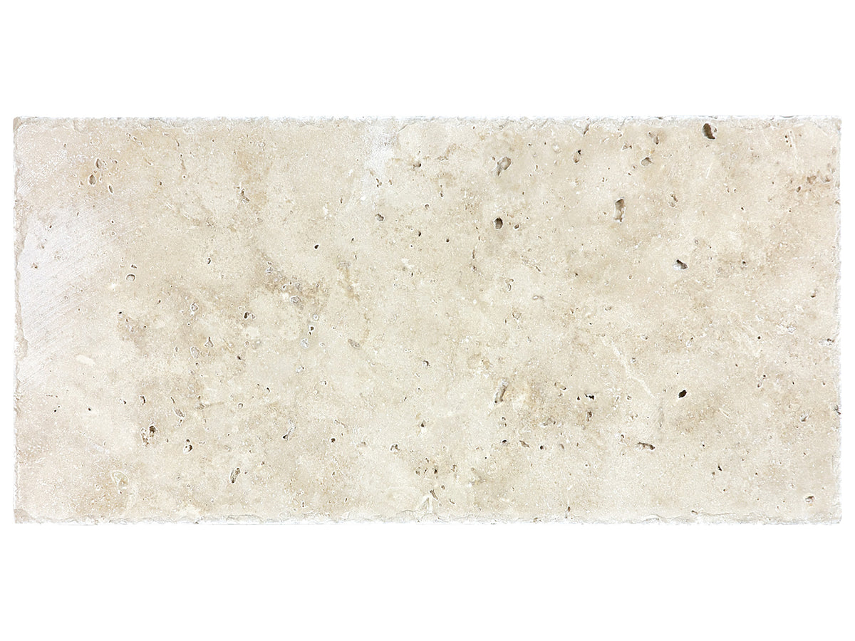 Ivory flise 20,1 x 40,6 cm, brushed & chiseled