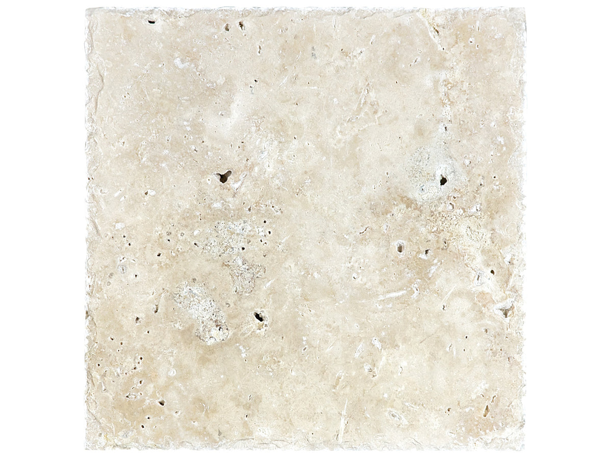 Ivory flise 20,1 x 20,1 cm, brushed & chiseled