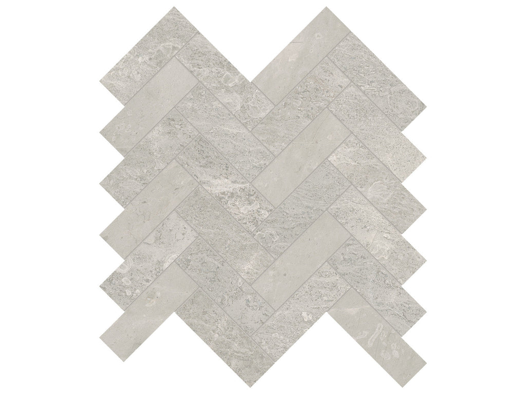 Anciano Grigio mosaik herringbone 3,3 x 10 cm