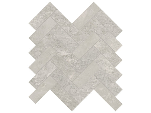 Anciano Grigio mosaik herringbone 3,3 x 10 cm