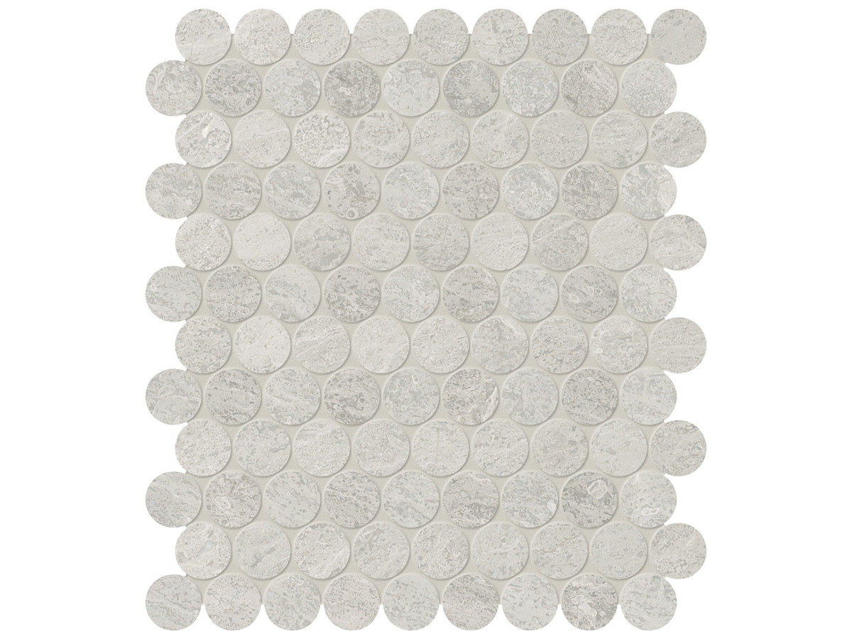 Anciano Grigio mosaik penny round 3 cm