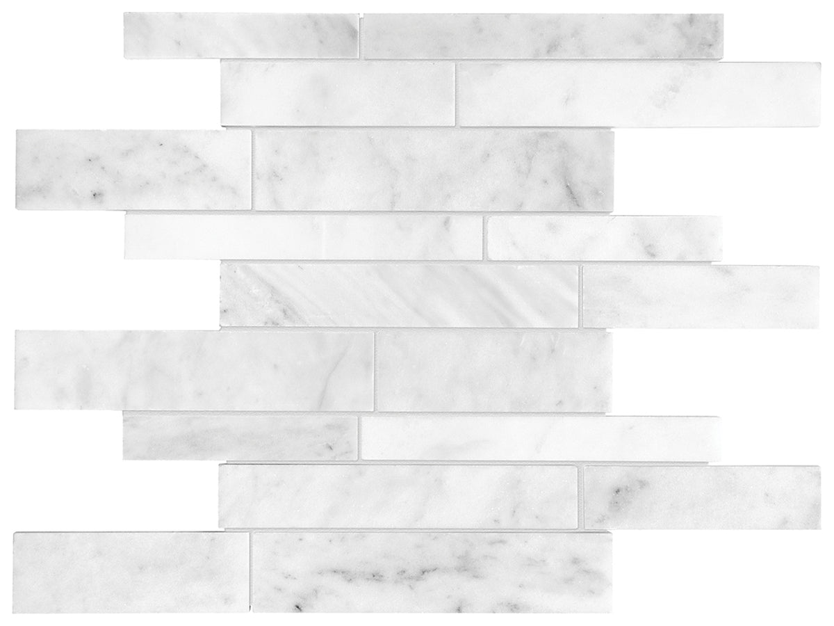 Bianco Venatino mosaik random strip