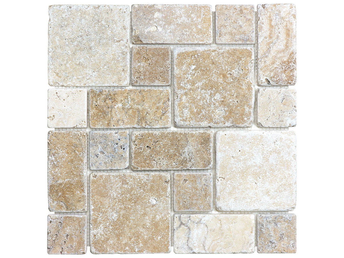 Picasso mosaik roman pattern, tumbled